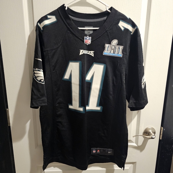 Nike #11 Carson Wentz Philadelphia Eagles Super Bowl 52  On Field Jersey Size M - Picture 1 of 5